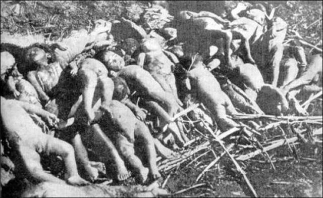 Niños víctima de la masacre