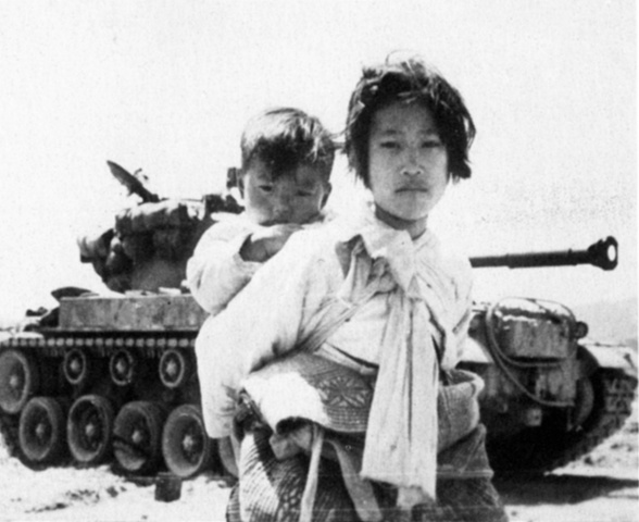La guerra de Corea generó miles de refugiados