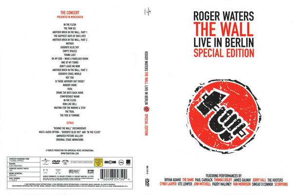 Roger Waters - The Wall Live in Berlin (1990) [2004, Special Edition, DVD]