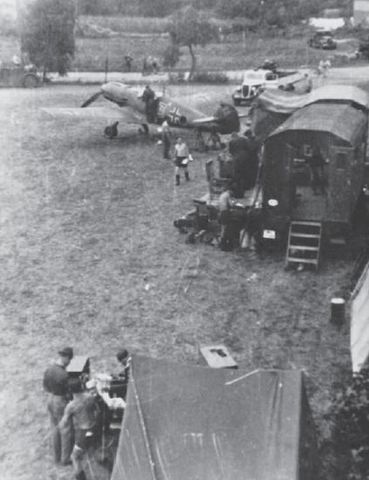 Aeródromo de la Luftwaffe en Polonia