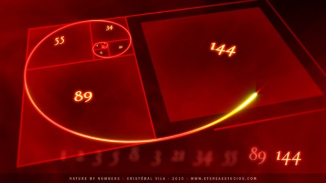 golden ratio spiral fibonnaci numbers