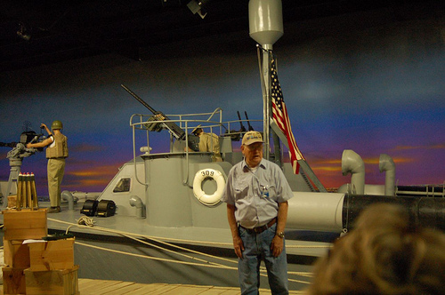 USS PT 309 conservado en el Museo del Almirante Nimitz en Fredericksburg, Texas, EE.UU.