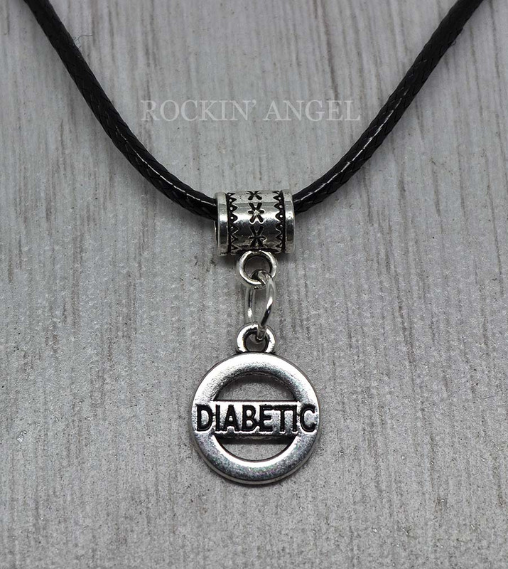Diabético Alerta Diabetes conciencia Colgante Collar unisex de emergencia médica /< 3