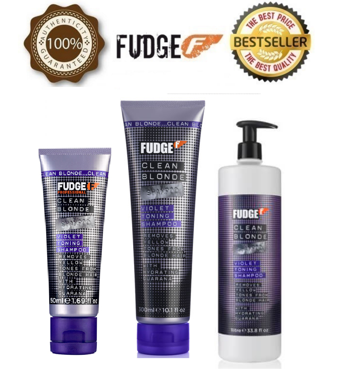 New Fudge Clean Blonde Violet Tonning Shampoo 50ml 250ml 1l Choose