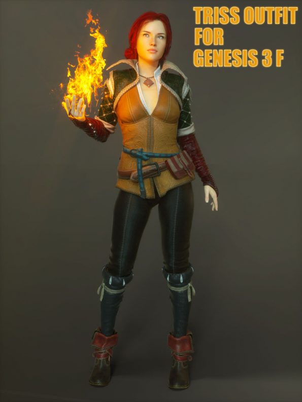 Triss Outfit For G3F
