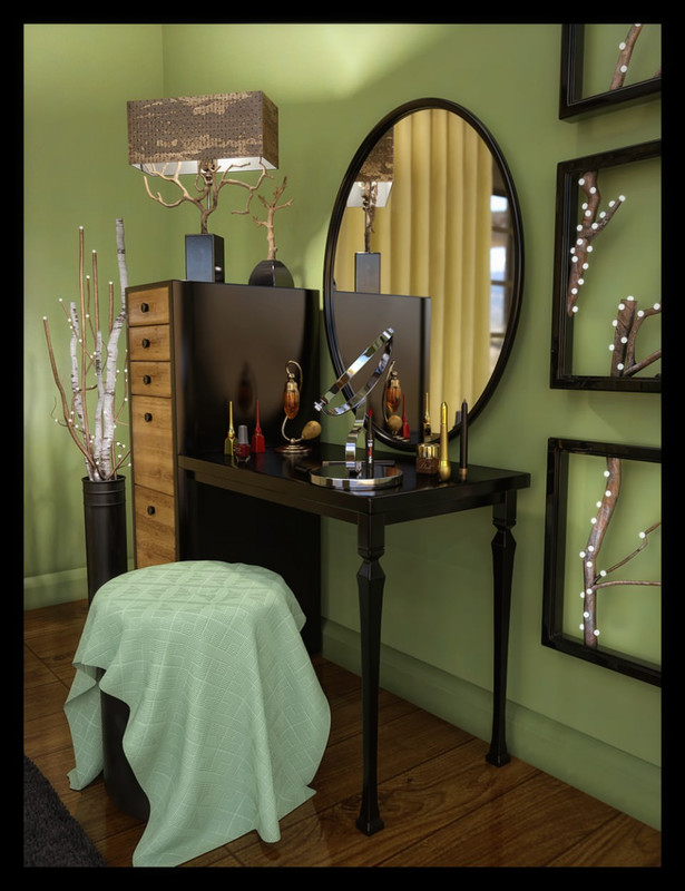 ES Sienna Beauty Tools and Accessories for Vanity Room
