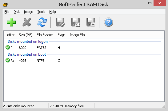 softperfect ram disk troubleshoot