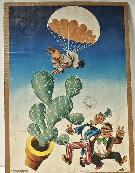 Cartel de propaganda mexicanos de la Segunda Guerra Mundial