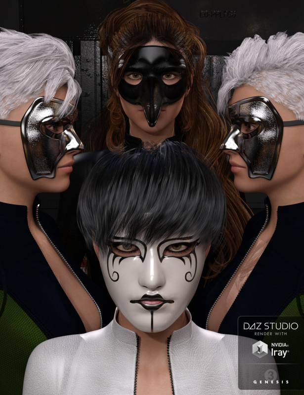 Amazing Masks - Iray Genesis 3 Female(s)