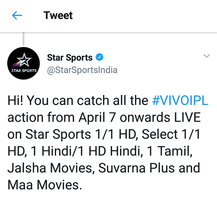 Star jalsha best sale ipl live