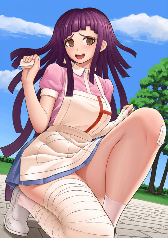 tsumiki_mikan_danganronpa_and_super_danganronpa_2_drawn_by_gon